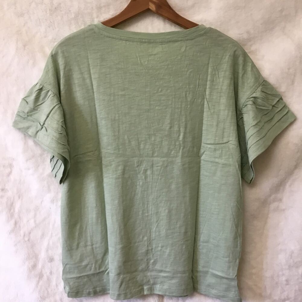 GAP Factory Green Easy Bell Sleeve T-Shirt - Picture 9 of 11